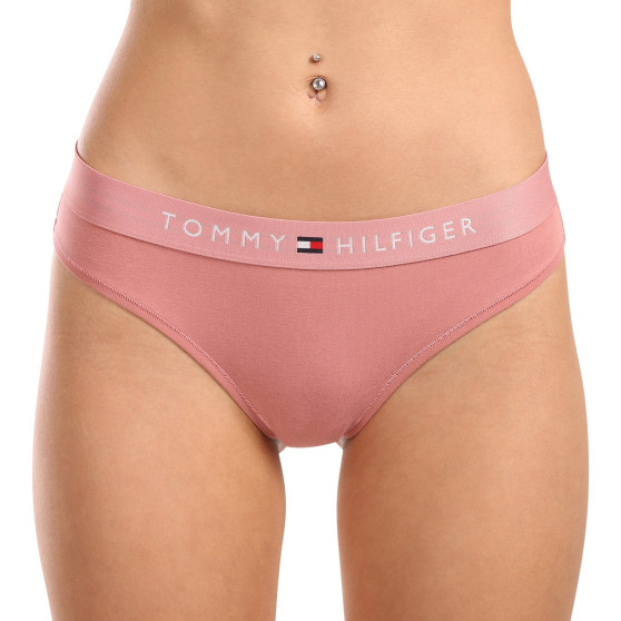 Dámská tanga Tommy Hilfiger růžové ( UW0UW04146 TJ5)