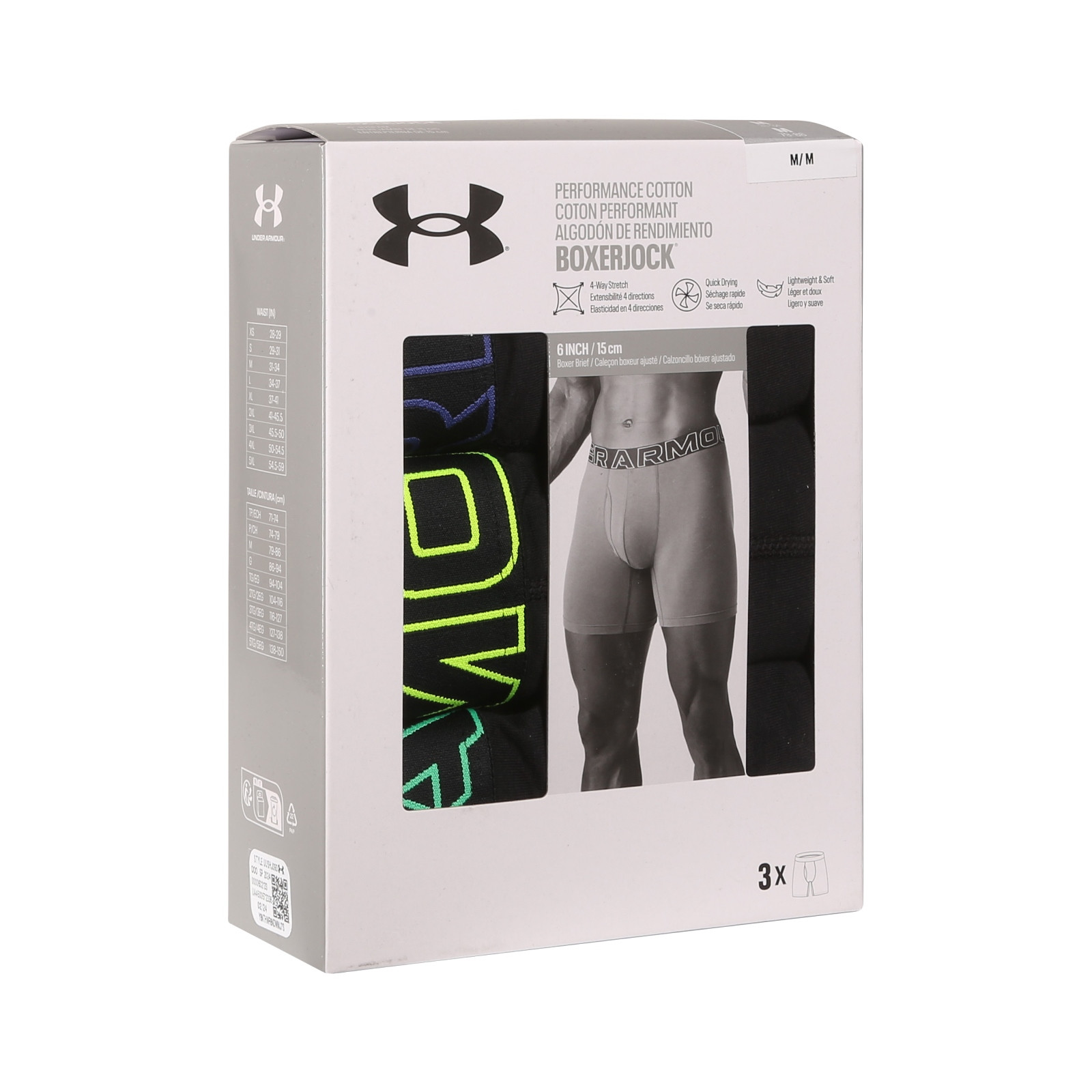 3PACK pánské boxerky Under Armour vícebarevné (1383889 002) M, trenky / trenýrky.
Hledáte kvalitní boxerky z funkčního materiálu?
 
Značku Under Armour nemusíme dlouze představovat, jejich kvalitní materiály jsou skvělé.
Více informací o produktu se dozvíte níže.