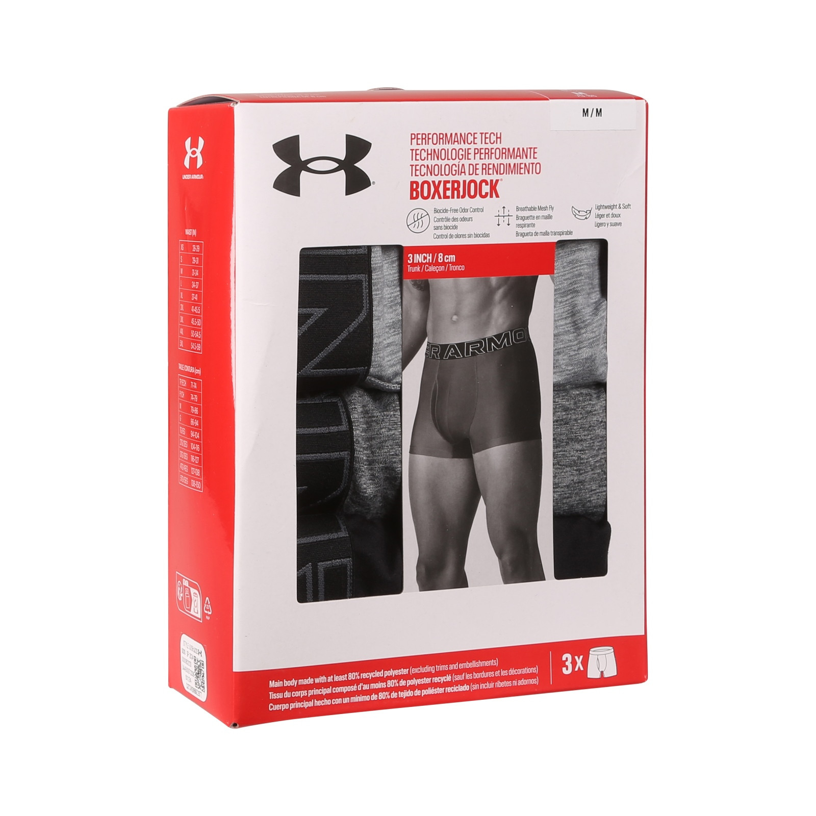 3PACK pánské boxerky Under Armour vícebarevné (1383882 035) 5XL, trenky / trenýrky.
Hledáte kvalitní boxerky z funkčního materiálu?
 
Značku Under Armour nemusíme dlouze představovat, jejich kvalitní materiály jsou skvělé.
Více informací o produktu se dozvíte níže.