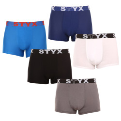 5PACK pánské boxerky Styx sportovní guma vícebarevné (5G0908137)