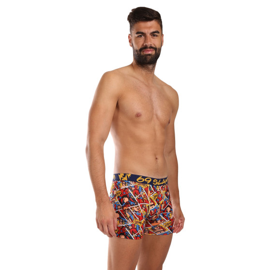 Pánské boxerky 69SLAM fit bamboo PERVERT HERO (MPBPVO-BB)