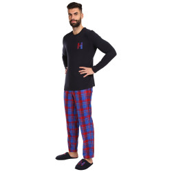 Poškozený obal - Pánské pyžamo Tommy Hilfiger vícebarevné (UM0UM02989 0G5)