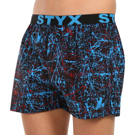 5PACK pánské trenky Styx art sportovní guma vícebarevné (5B1183789)