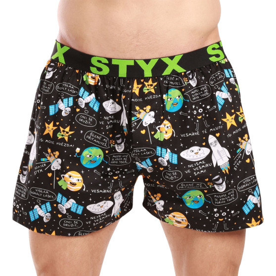 5PACK pánské trenky Styx art sportovní guma vícebarevné (5B1183789)