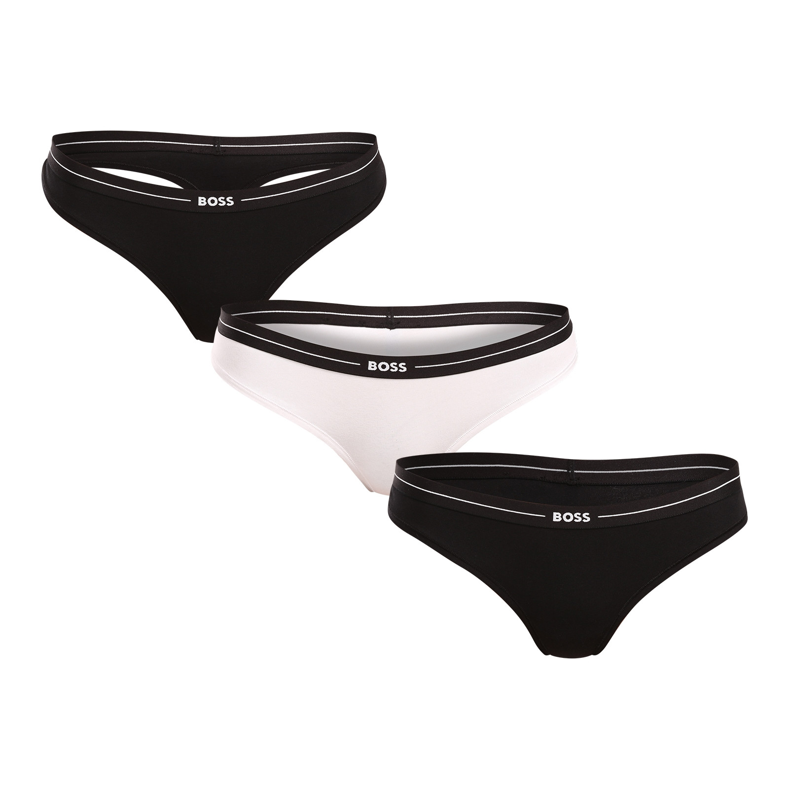 3PACK dámská tanga BOSS vícebarevné (50510030 120) L