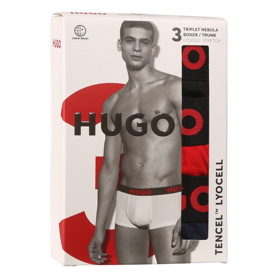 3PACK pánské boxerky HUGO vícebarevné (50496723 982)