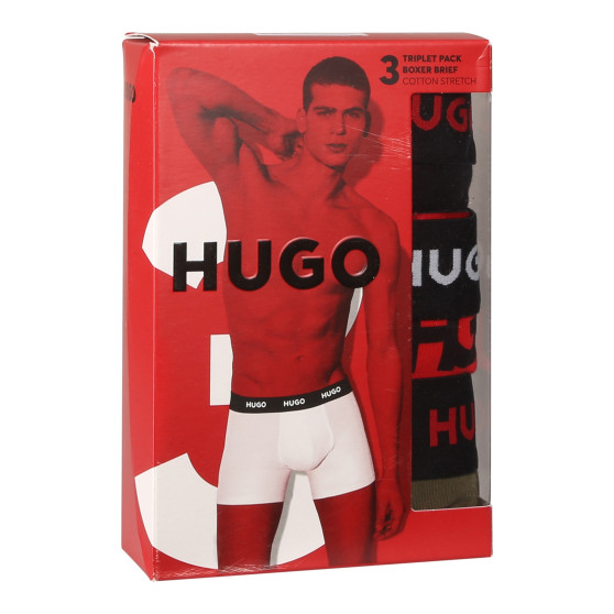 3PACK pánské boxerky HUGO vícebarevné (50517887 978)