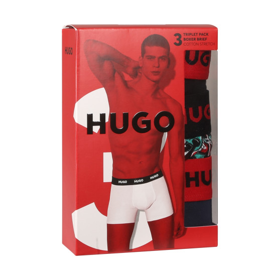 3PACK pánské boxerky HUGO vícebarevné (50517887 979)