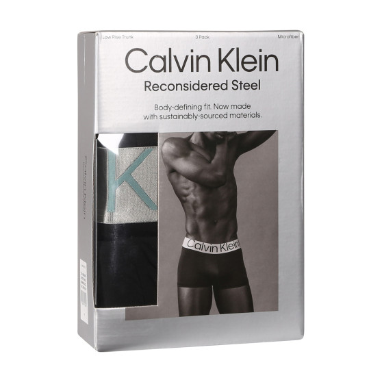 3PACK pánské boxerky Calvin Klein černé (NB3074A-QTE)