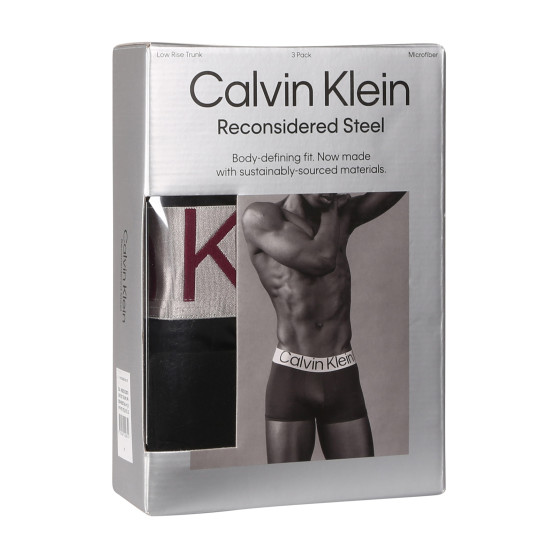 3PACK pánské boxerky Calvin Klein černé (NB3074A-MJ3)