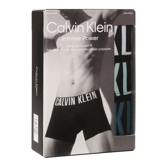 3PACK pánské boxerky Calvin Klein černé (NB3612A-Q1L)