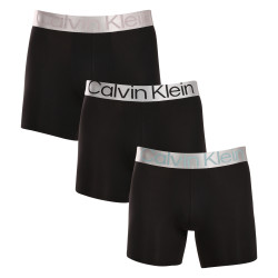 3PACK pánské boxerky Calvin Klein černé (NB3075A-QTE)