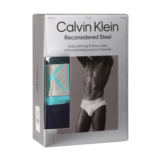 3PACK pánské slipy Calvin Klein vícebarevné (NB3129A-N2M)