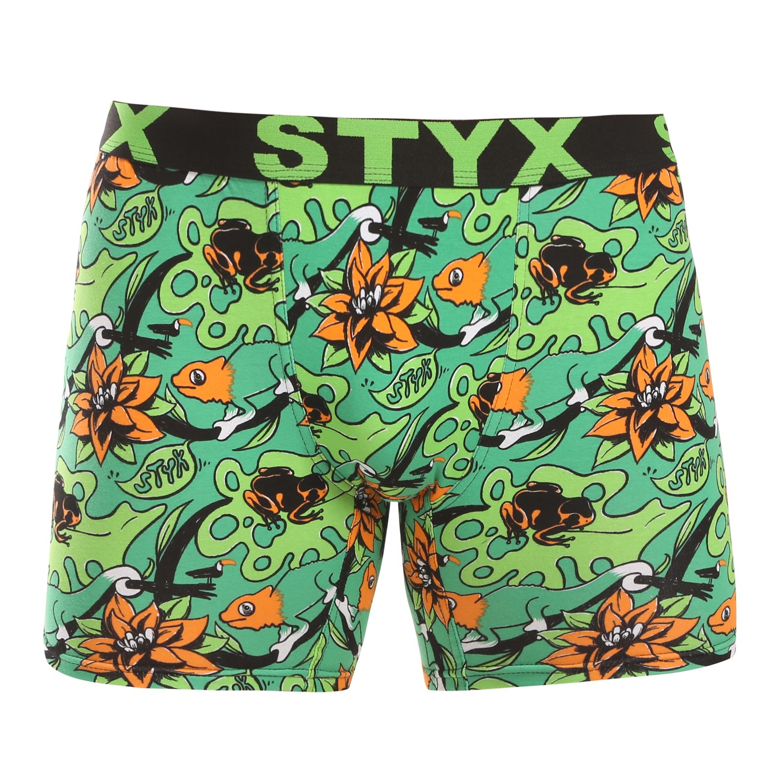 Pánské boxerky Styx long art sportovní guma tropic (UN1557) XXL, trenky / trenýrky