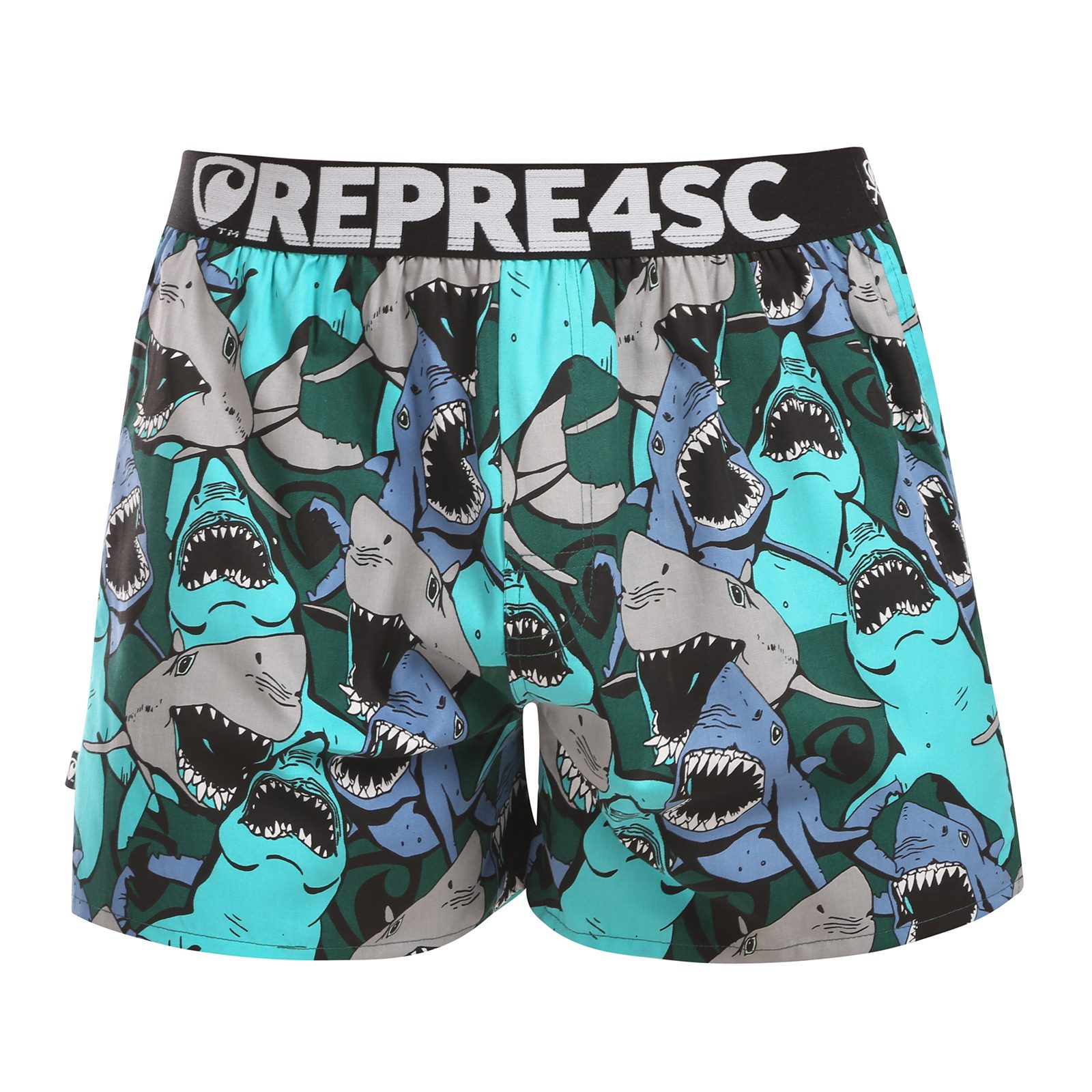 Pánské trenky Represent exclusive Mike Happy Sharks (R4M-BOX-0709) S, trenýrky