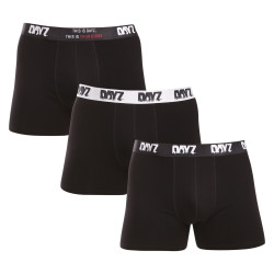 3PACK pánské boxerky DAYZ černé (DZ001)