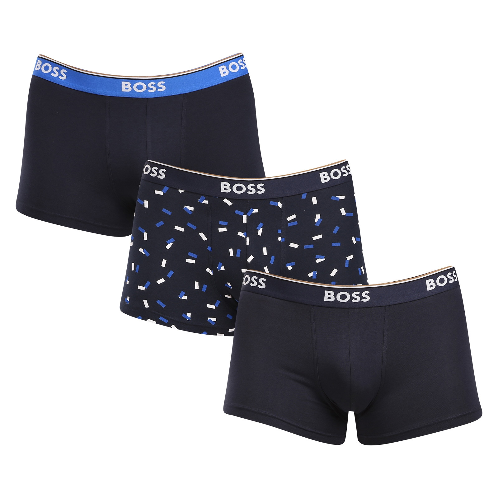 3PACK pánské boxerky BOSS vícebarevné (50517829 961) S, trenky / trenýrky