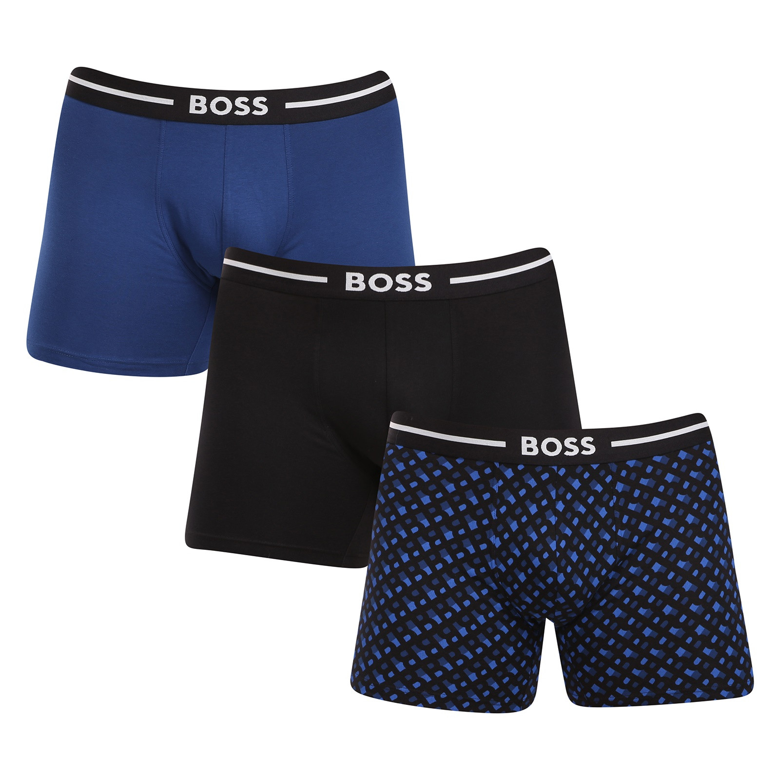 3PACK pánské boxerky BOSS vícebarevné (50517840 982) S, trenky / trenýrky