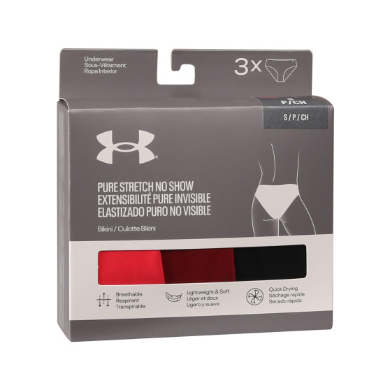 3PACK dámské kalhotky Under Armour vícebarevné (1383897 713)