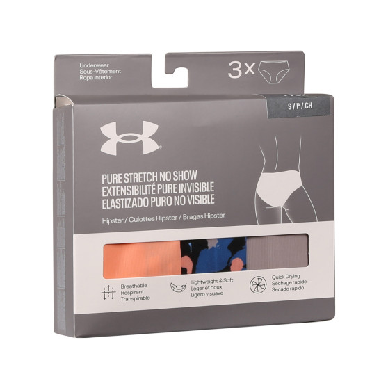 3PACK dámské kalhotky Under Armour vícebarevné (1383896 432)