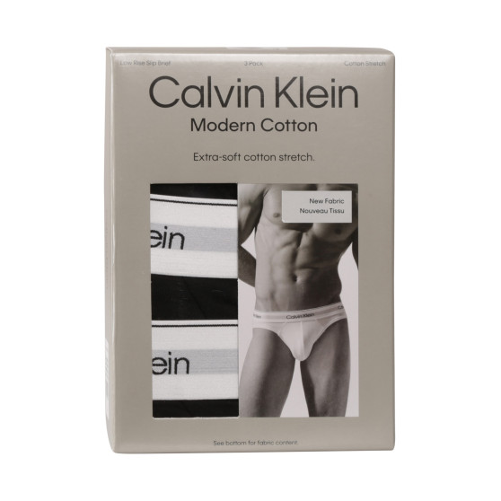 3PACK pánské slipy Calvin Klein černé (NB3961A-UB1)