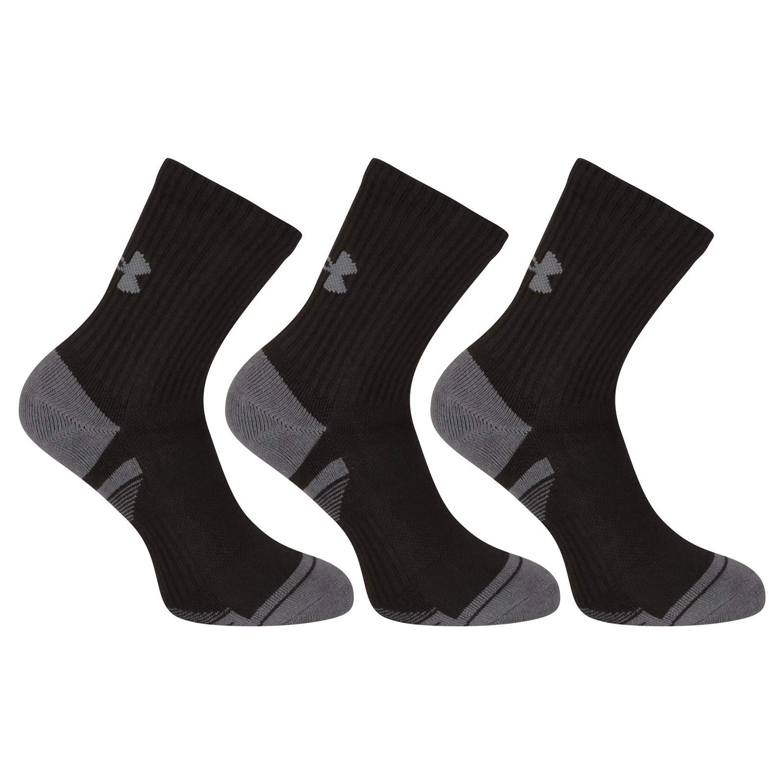 3PACK ponožky Under Armour černé (1379530 001) M