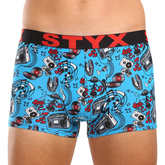 3PACK pánské boxerky Styx art sportovní guma vícebarevné (3G15780)