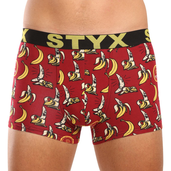 3PACK pánské boxerky Styx art sportovní guma vícebarevné (3G13198)