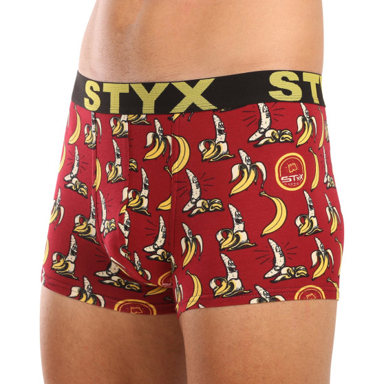 3PACK pánské boxerky Styx art sportovní guma vícebarevné (3G13198)