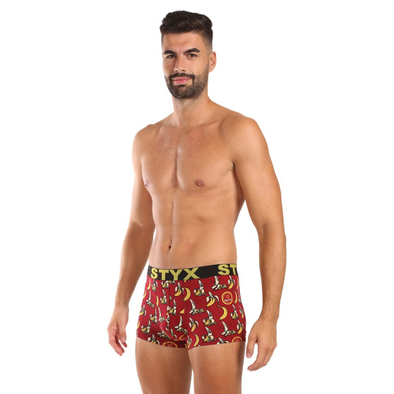 3PACK pánské boxerky Styx art sportovní guma vícebarevné (3G13198)