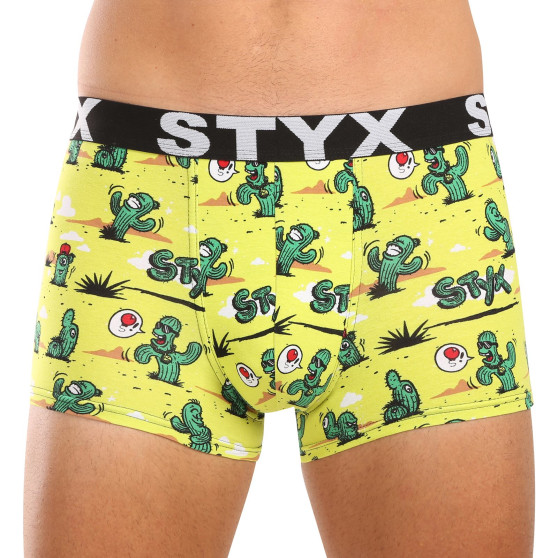 3PACK pánské boxerky Styx art sportovní guma vícebarevné (3G13198)