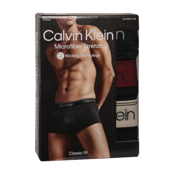 3PACK pánské boxerky Calvin Klein černé (NB2569A-Q84)