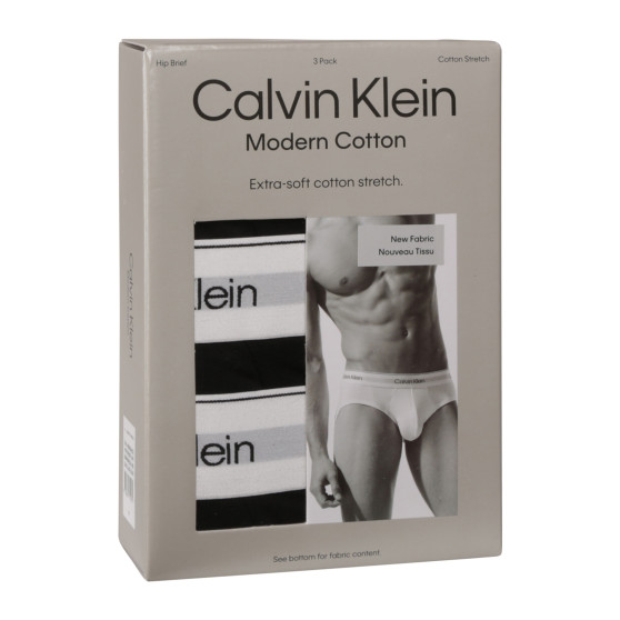 3PACK pánské slipy Calvin Klein černé (NB3962A-UB1)