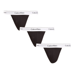 3PACK pánská tanga Calvin Klein černá (NB3226A-001)