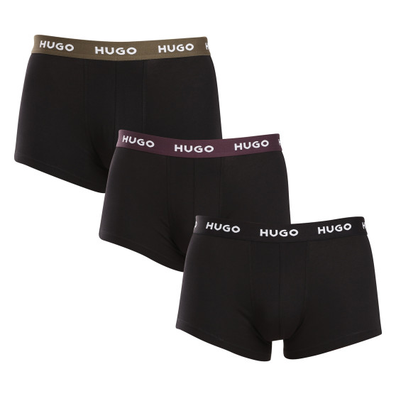 3PACK pánské boxerky HUGO černé (50517878 988)