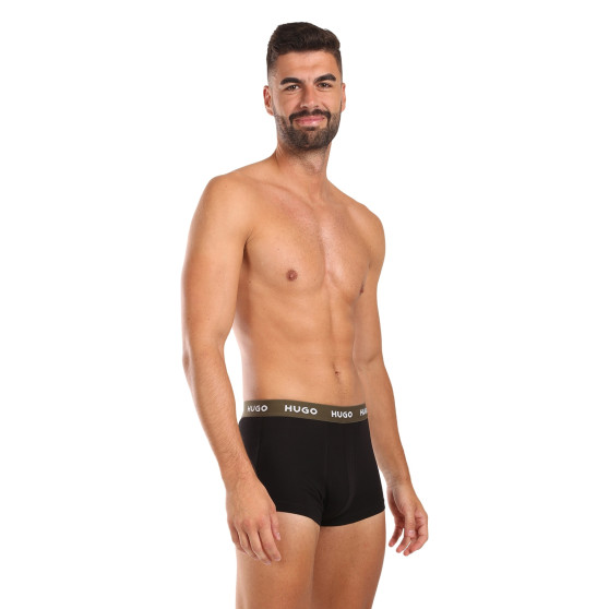 3PACK pánské boxerky HUGO černé (50517878 988)