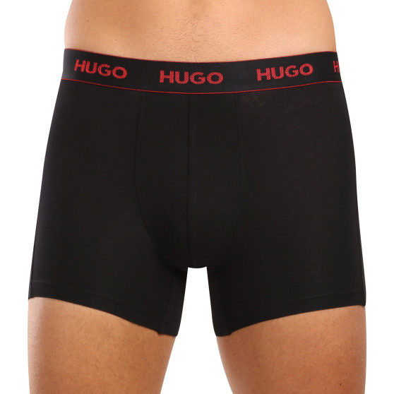 3PACK pánské boxerky HUGO černé (50517886 991)