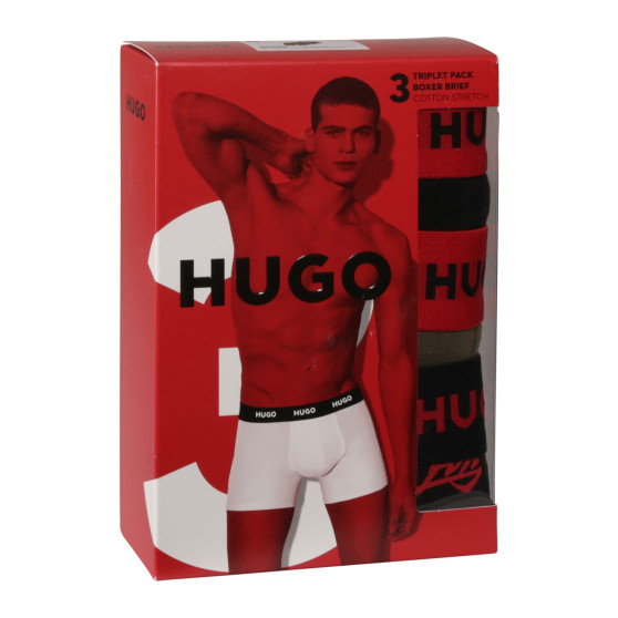 3PACK pánské boxerky HUGO vícebarevné (50517887 984)