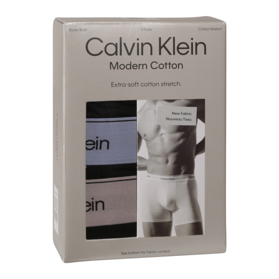 3PACK pánské boxerky Calvin Klein černé (NB3964A-U2Y)