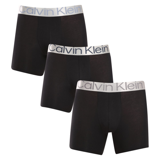 3PACK pánské boxerky Calvin Klein černé (NB3131A-PZE)