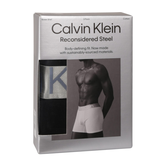 3PACK pánské boxerky Calvin Klein černé (NB3131A-PZE)