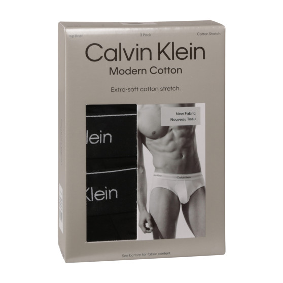 3PACK pánské slipy Calvin Klein černé (NB3962A-TM6)