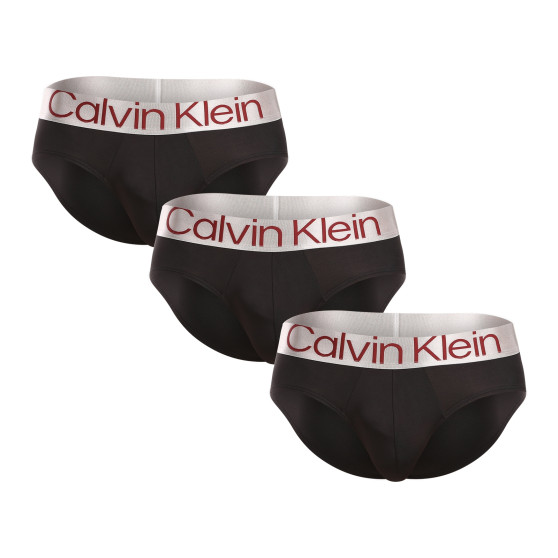 3PACK pánské slipy Calvin Klein černé (NB3073A-Q09)