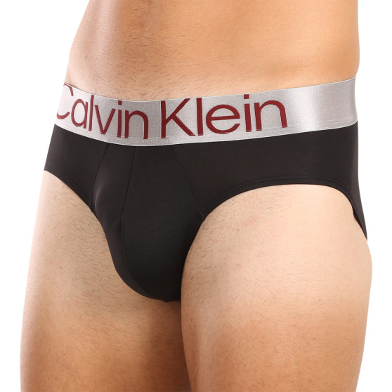 3PACK pánské slipy Calvin Klein černé (NB3073A-Q09)