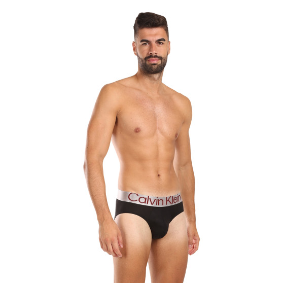 3PACK pánské slipy Calvin Klein černé (NB3073A-Q09)