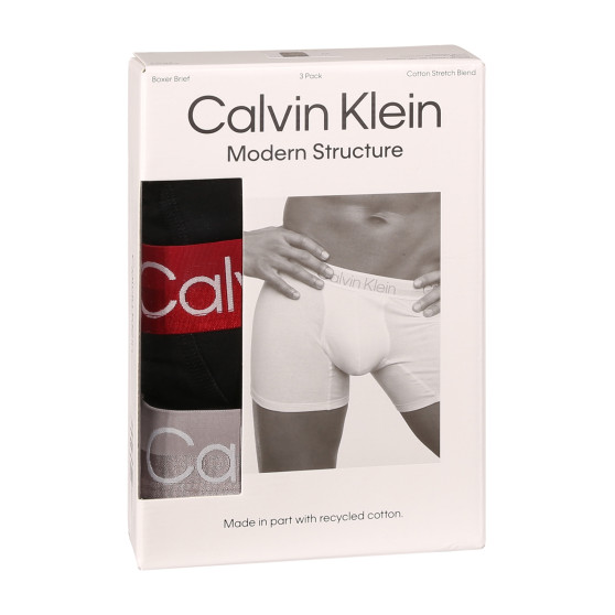 3PACK pánské boxerky Calvin Klein černé (NB2971A-PZI)