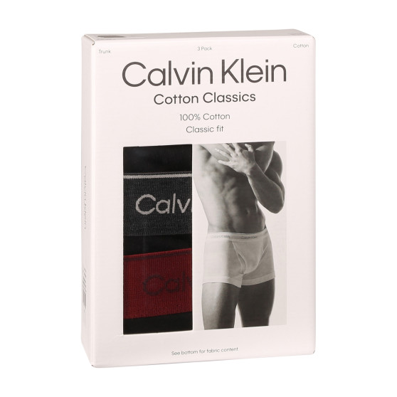 3PACK pánské boxerky Calvin Klein černé (NB4002A-PRU)