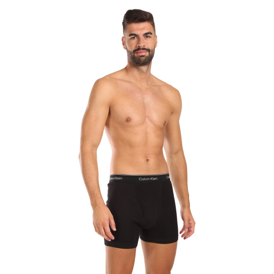 3PACK pánské boxerky Calvin Klein černé (NB4003A-001)