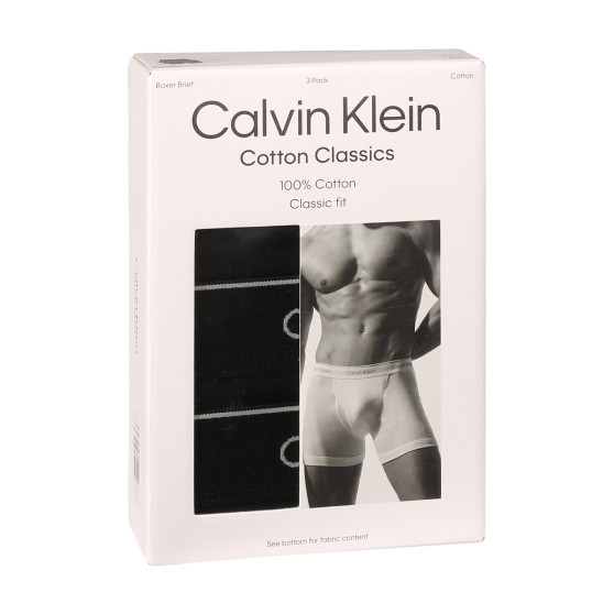 3PACK pánské boxerky Calvin Klein černé (NB4003A-001)