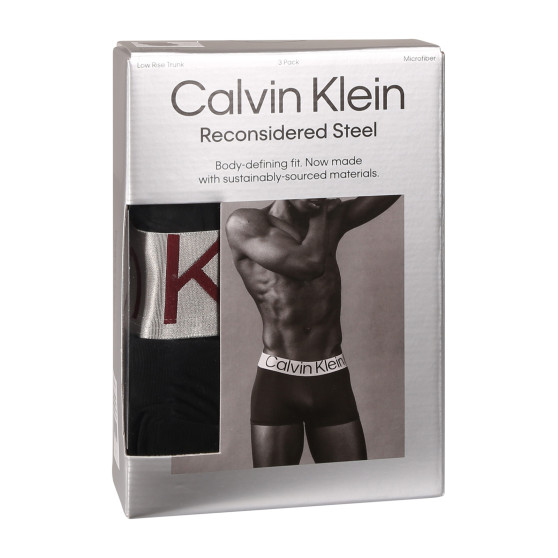 3PACK pánské boxerky Calvin Klein černé (NB3074A-Q09)